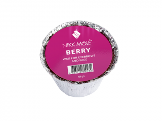 Nikk Mole tvrdý vosk v kelímku na obočí a obličej 100 g Typ: Berry (lesní plody)