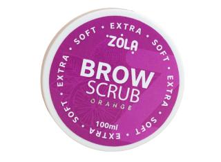 ZOLA Brow Scrub Extra Soft Orange – extra jemný peeling na obočí pomeranč 100 ml