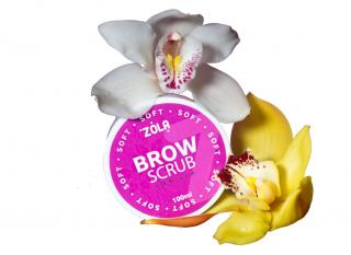 ZOLA Brow Scrub Soft Vanilla – jemný peeling na obočí vanilka 100 ml