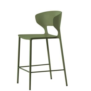 Barová židle Desalto Koki 708 verde moss výška sedu: 640mm polovysoká
