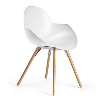 Jídelní židle Infiniti design Cookie wooden legs white Barva konstrukce: buk černý nástřik