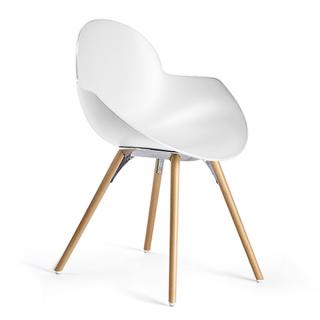 Jídelní židle Infiniti design Cookie wooden legs white Barva konstrukce: buk natural