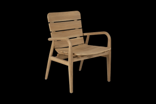Jídelní židle s područkami Brafab Lilja armchair natural color teak