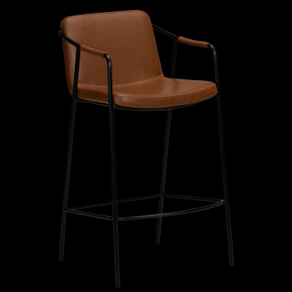 Kožená polovysoká židle Dan Form Boto Vintage light brown
