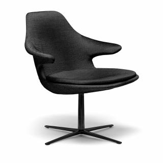 Křeslo Infiniti design Loop lounge Látka: pravá kůže Full Grain leather, materiál a barva podnoží: chrom lesk