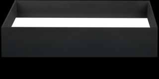 Nástěnné LED světlo Arkos light Mini Rec black Barva světla: 2700K velmi teplé světlo