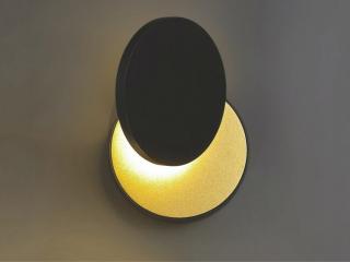 Nástěnné LED světlo Moltoluce Clarus black gold