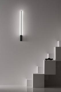 Nástěnné LED světlo Vesoi Indico materiál montury: černý nástřik, šířka: 1500mm