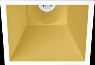 Podhledové LED světlo Arkos light Swap Square gold Barva světla: 3000K teplé světlo, výkon: 7W