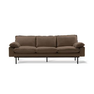 Pohovka HKliving retro sofa linen shadow brown 3sed