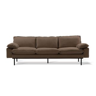 Pohovka HKliving retro sofa linen shadow brown 4sed