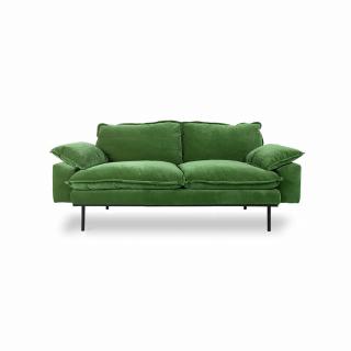 Pohovka HKliving retro sofa royal velvet green 2sed