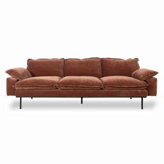 Pohovka HKliving retro sofa royal velvet magnolia 4sed