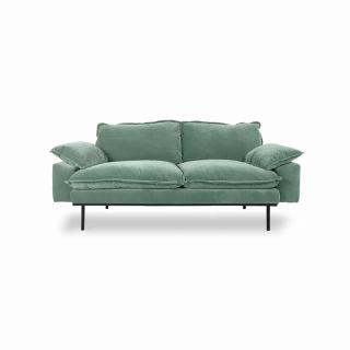 Pohovka HKliving retro sofa velvet mint 2sed