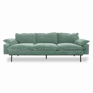 Pohovka HKliving retro sofa velvet mint 4sed