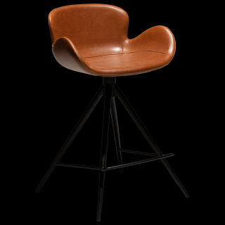 Polovysoká židle Dan Form Gaia kůže Vintage light brown