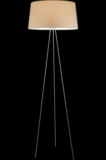 Stojací látková lampa Kundalini Tripod ecrú