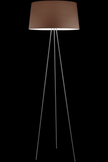 Stojací látková lampa Kundalini Tripod moka