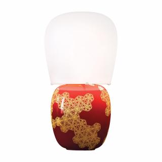 Stolní keramická lampa Kundalini Hive red