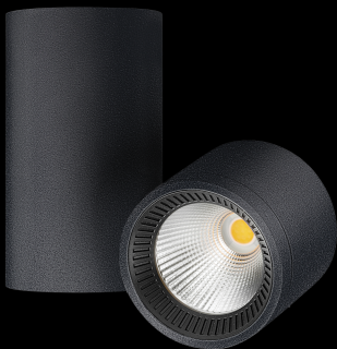 Stropní LED světlo Arkos light iO black Barva světla: 2700K velmi teplé světlo