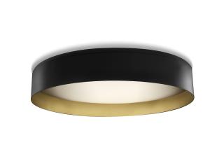 Stropní LED světlo Panzeri Ginevra black gold průměr: 530mm