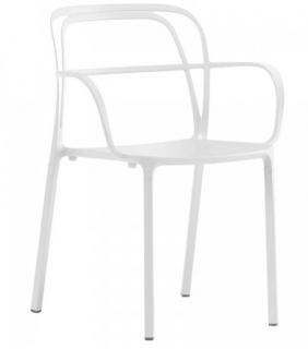 Venkovní jídelní židle Pedrali Intrigo 3715 white