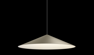 Závěsné LED světlo Arkos light Dune olive grey barva montury: černý matný nástřik, průměr osvětlení: průměr 350mm