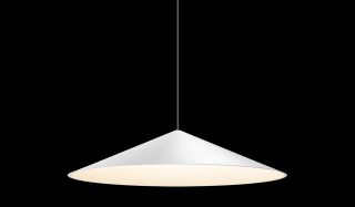 Závěsné LED světlo Arkos light Dune white barva montury: černý matný nástřik, průměr osvětlení: průměr 350mm