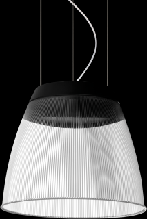 Závěsné LED světlo Arkos light Salt transparent black Barva světla: 2700K velmi teplé světlo