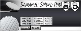 Scholl L Sandwich-SpiderPad 165/25mm black/white leštící kotouč