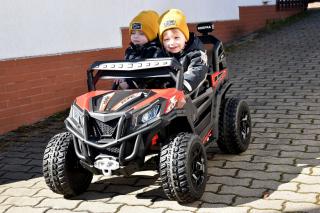 Bugina Turbo RZR 4x4 s 2.4G, dvoumístná, 2x baterie, 4x motory 35W, zelená