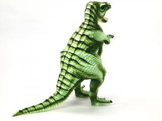 Plyšový stojící dinosaurus Tyranosaurus Rex, výška 80cm, délka 128cm, velký