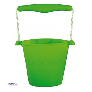 Eduplay Silikonový kbelíček na písek - zelený