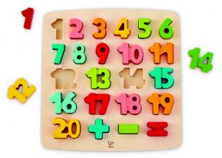 Hape Dřevěné puzzle s čísly