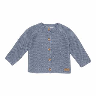 Little Dutch Přízový kabátek modrý Little Dutch: 50/56