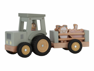 Little Dutch Traktor s přívěsem dřevěný Farma
