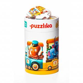 Puzzlika -Vlak 94 cm - naučné puzzle 20 dílků