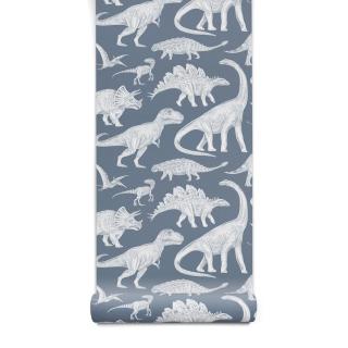 Tapeta DINOSAUŘI - modrá