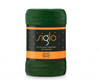 FARO Deka mikroplyš super soft lahvově zelená  Polyester, 220/200 cm