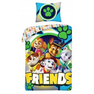 HALANTEX Povlečení Paw Patrol Friends  Bavlna, 140/200, 70/90 cm