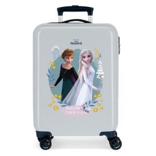 JOUMMABAGS Cestovní kufr ABS Ledové Království Follow Your Dreams Blue  ABS plast, 55 cm