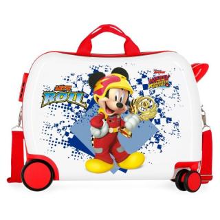 JOUMMABAGS Dětský kufřík na kolečkách Mickey Joy white MAXI ABS plast, 50x38x20 cm, objem 34 l