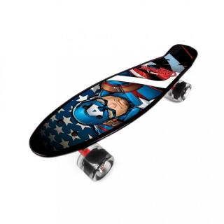 SEVEN Skateboard fishboard Avengers Kapitán Amerika PP tvrzený polypropylen, 1x 55x14,5x9,5 cm