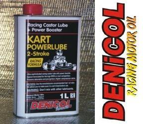 DENICOL Kart Powerlube 2T ricínový olej s přísadou Power Booster pro závodní motokáry