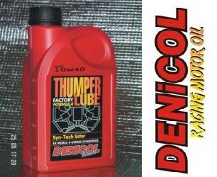 DENICOL Thumper Lube 4T 10W40 esterový olej pro závodní motocykly (Denicol motocyklové oleje)