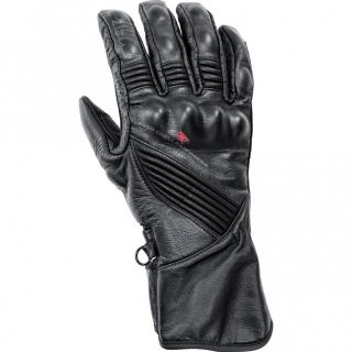 FLM Tech dámské kožené rukavice na motorku černé