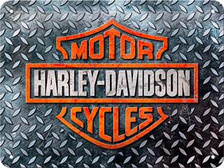 Harley Davidson plechová cedule 3D efekt