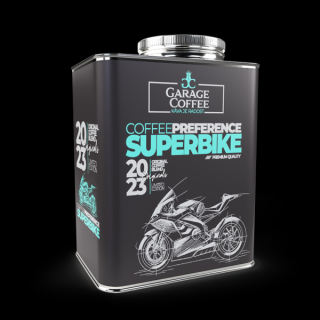 Káva kanister Superbike zrnková nebo jemně mletá (Káva pro motorkáře)