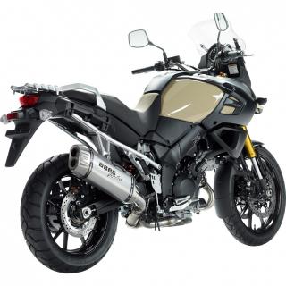 Laděný výfuk BOS BOS Suzuki V-Strom 1000 od 2014 stříbrná