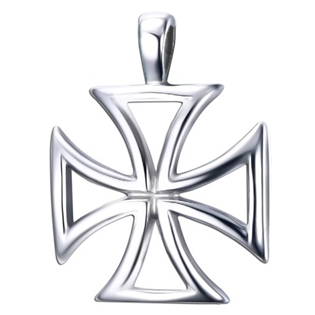Ocelový přívěšek maltézský kříž